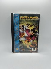Mickey Mania: The Timeless Adventures of Mickey Mouse - Sega CD W/Manual TESTED
