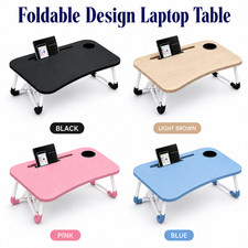Portable Folding Laptop Table Bed Tray Desk Stand Breakfast Reading Study Table