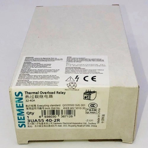 NEW FOR SIEMENS Thermal Overload Relay 3UA5540-2R 32-40A