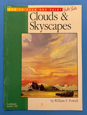 How To Draw  Paint Clouds  Skyscapes HT206 by William Powell VTG Must Have