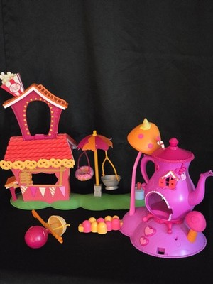 Vtg LALALOOPSY MINI HOUSES Peanut Big Top Circus TEACUP *For Play Or Parts *READ