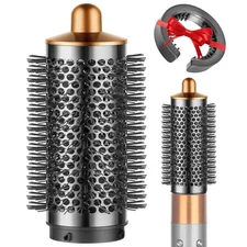 Dyson Airwrap Large Round Volumizing Brush - Nickel/Copper Fluffy Styler