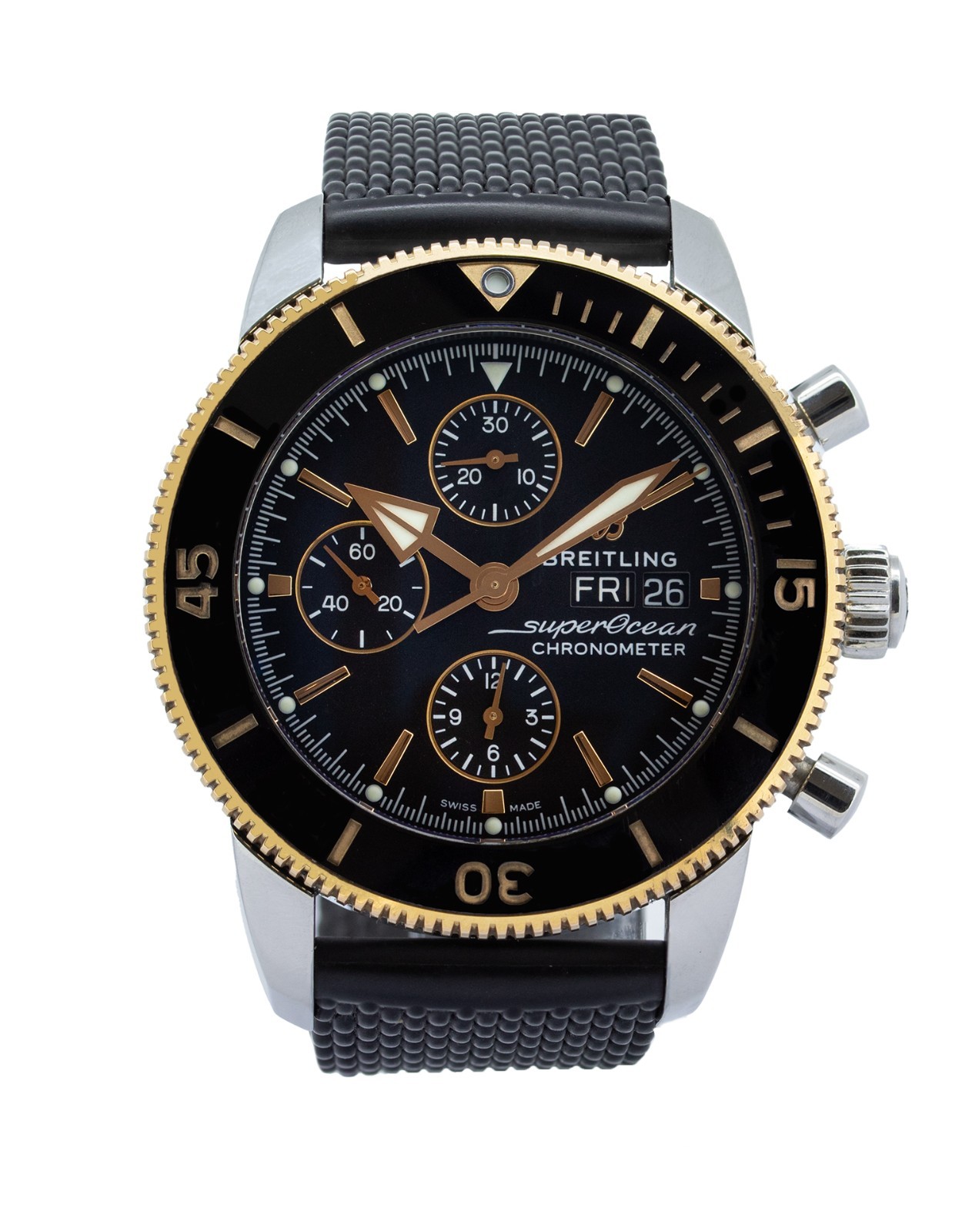 Breitling Superocean Heritage U13313 44mm Mens Watch Newly Serviced and Polished