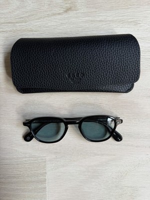 Garrett Leight Gilbert Black Size 46 Sunglasses with Case
