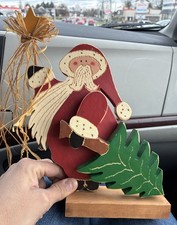 Vintage Handmade Folk Art Primitive 11  Santa...