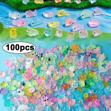 100X Resin Mini Animal Luminous Tiny Animal Micro Landscape Fairy Garden