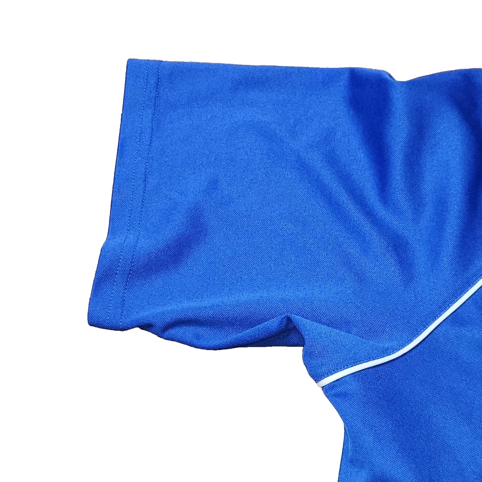 Adidas Climalite Men’s Large Blue White Athletic Shirt V Neck Moisture Wicking - Image 3 of 4