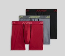 Jockey Generation Boxer Briefs Mens XL No Chafe Pouch Microfiber Stretch 3 Pack