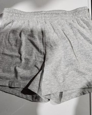 Girls Wonder Nation Grey Colorful Waistband Shorts Size Medium 7-8 
