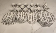 J&G Meakin Royal Staffordshire Lotus Ironstone dinnerware,  Place Setting For 12