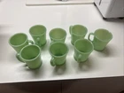 Vintage Fire-king Jadeite Glass Cups