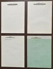 CUNARD LINE ORIGINAL WRITING PAPER SET - 5 DIFFERENT SHIPS — photo 1