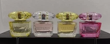 Versace Gift set Fragrance Set Of 4 MINI 5 ML Travel size Dabber Bottles NIB