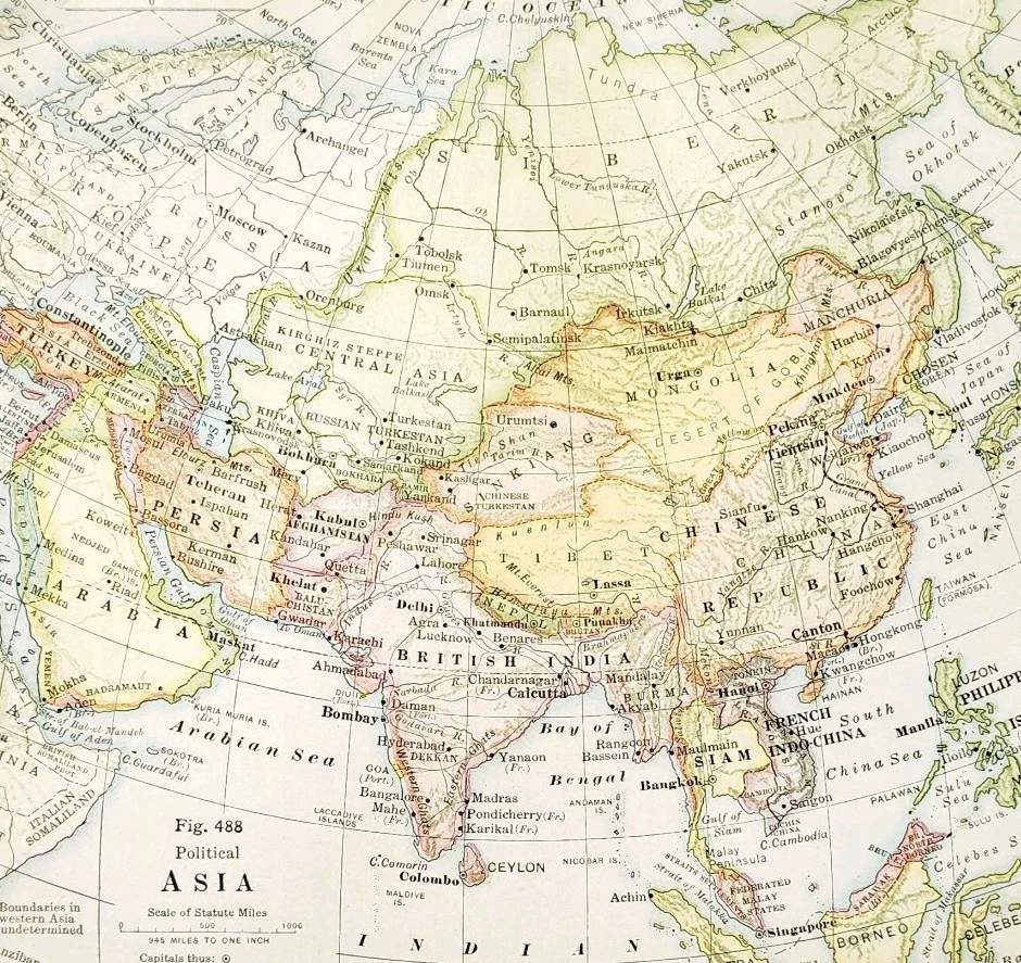 Preços baixos em Mapas e Atlas Antigos da Ásia Índia 1920-1929