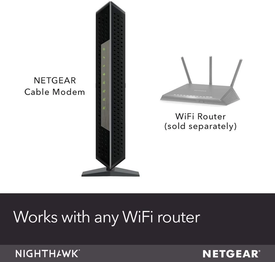 NETGEAR Nighthawk Cable Modem CM1200 - Compatible with All Providers...  - Image 2 of 4