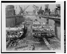 21. Scrapping In Dry Dock #4. Naval Shipyard Philadelphia. February 18, 1946.