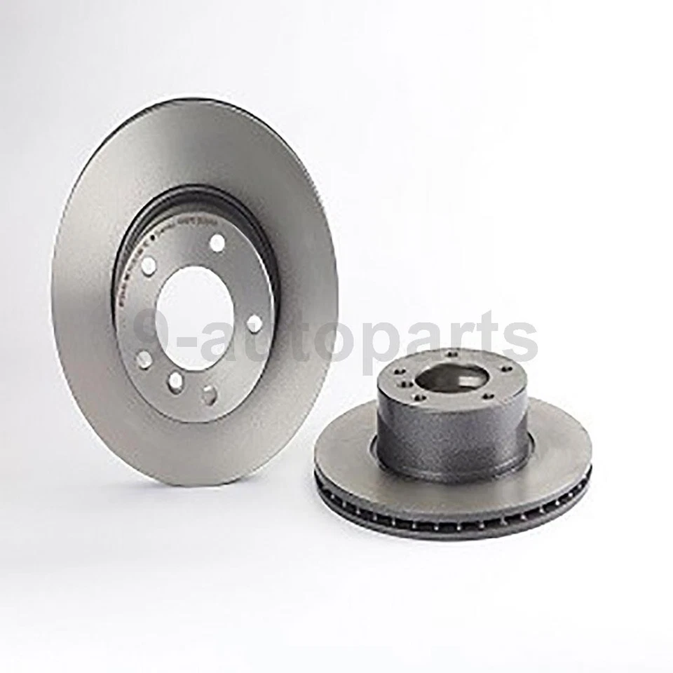 Kit de frenos delanteros Brembo rotores de disco pastillas de cerámica para BMW 528i 1997 1998 Foto 3 de 4