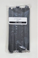 AFX 70608 1/64 Scale 6" Straight Track Pieces 2 Count (Bulk Packaging)