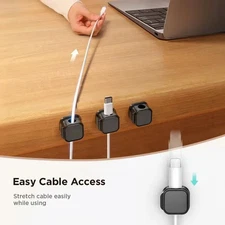 Magnetic Cable Clip Cable Holder Adhesive Wire Keeper Cord Cable Organizer