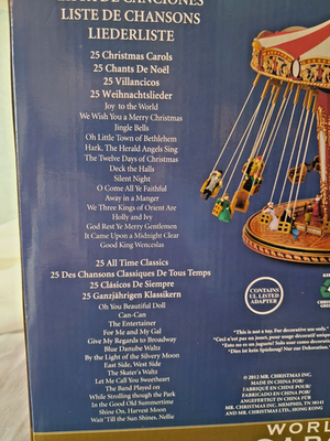 WORLD'S FAIR SWING CAROUSEL MR CHRISTMAS GOLD LABEL COLLECTION