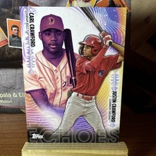 2023 Topps Pro Debut Echoes PDE-4 Justin Crawford Carl Crawford Case Hit SSP Hot