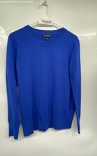 Banana Republic Mens Blue Knitted Long Sleeve Crew Neck Pullover Sweater Size M