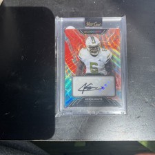 2023 Wild Card Wildchrome Keion White Rookie Auto Red 7/8 Patriots RC. rookie card picture
