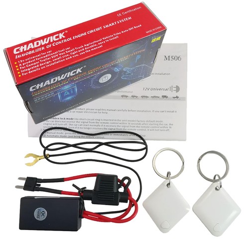 CHADWICK Car Immobilizer Anti-Theft Alarm System, M506 Wireless Engine Lock,... 