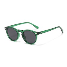 SJBNCai Retro Round Sunglasses for Women Men Polarized One Size, Green