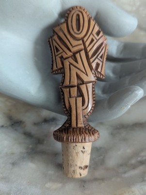 Coco Joes Lava Luau Tiki Bottle Topper Stopper Vtg Bar Tool Decor Art  Hawaii