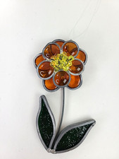 3D Stained Glass Flower Suncatcher window hanging