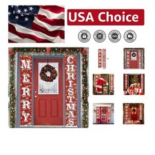 Merry Christmas Hanging Banner Sign 72"x12" - Festive Indoor/Outdoor Decor