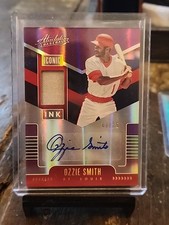 2020 Panini Absolute Baseball Iconic Ink Ozzie Smith IIM-OZ /10
