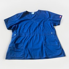 Dickies Blue Scrubs V Neck Top Size 2XL Pockets
