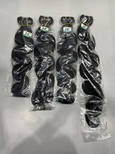 Natural Black 16A Body Wave Human Hair Bundles 22"24"26"28"
