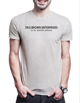 Dr. E. Brown Enterprises Herren T-Shirt Back To Zurück The In Zukunft Car Future