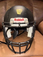 Riddell Speed Icon Small Football Helmet (Flat Black W/ Black Face Mask)