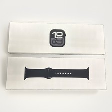Apple Watch Series 10 46mm GPS Jet Black Case w/ Sport Band M/L MWWQ3LW/A 2024