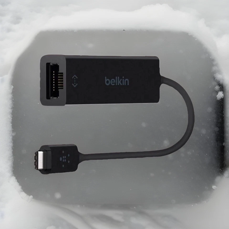 Belkin USB-C to Ethernet Adapter - SKU: F2CU040btBLK / B2B SKU: B2B145-BLK  - Image 2 of 4