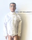 Vintage 1960s Barbie/Ken Fashion CLONE White Long Sleeve Dress Shirt ~ EXC