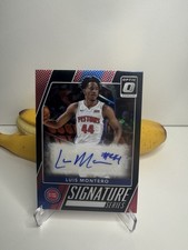 2017-18 Panini Donruss Optic Signature Series Luis Montero Auto Black 1/1 #36