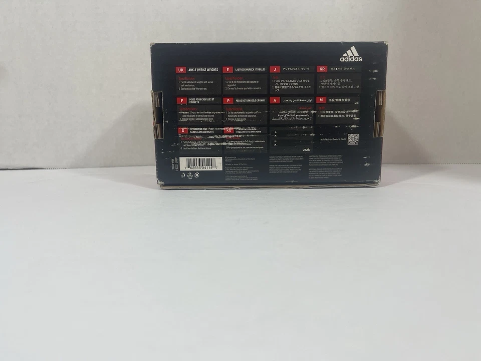 Muñecas de tobillo Adidas pesas nuevas en caja Foto 3 de 4