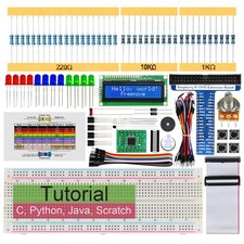 FREENOVE LCD 1602 Starter Kit for Raspberry Pi 4 3 B Zero 2W Python Java Scr...