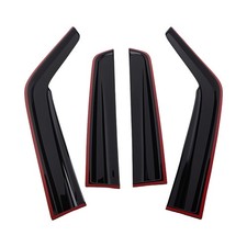 4pc Rain Visors for Nissan Juke 2010-2019 Outside Mount Black  Window Set