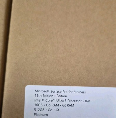 Microsoft Surface Pro 11  for Business Ultra 5 16GB 512GB SSD 13'' Platinum