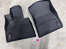 Genesis GV80 WeatherTech Floor Mats - Front Only ~ Black