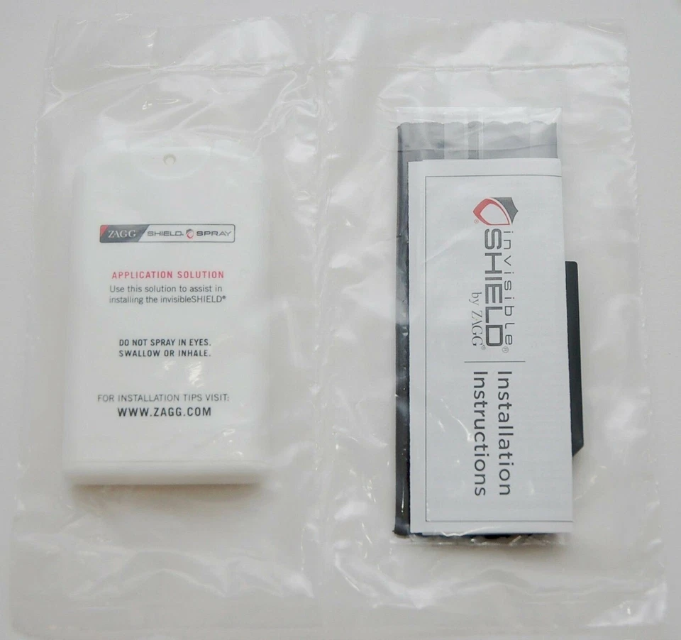 NEW Zagg Invisible Shield Screen Protector Installation Spray Squeegee Cloth Kit - Image 3 of 3