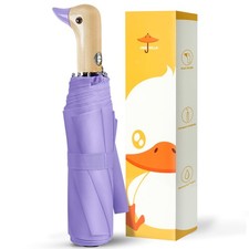 Compact Duck Umbrella Automatic - Lightweight Backpack Umbrella Small Novelty...