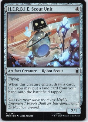 Marvel Super Heroes #247 H.E.R.B.I.E. Scout Unit Foil