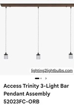 Access Lighting Trinity 3 Light Bar Pendant A...